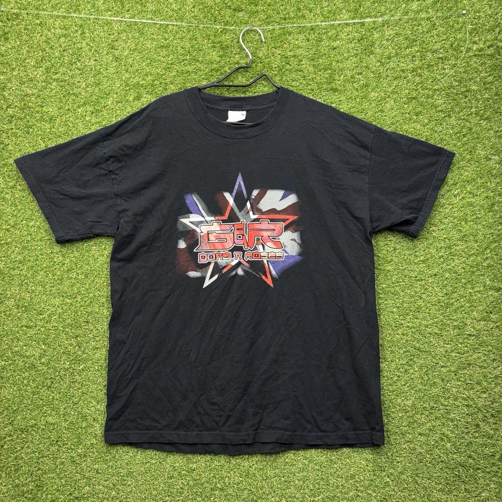 Vintage GUNS N' ROSES 2002 Shirt Mens XL FOTL Black World Tour Tee Band